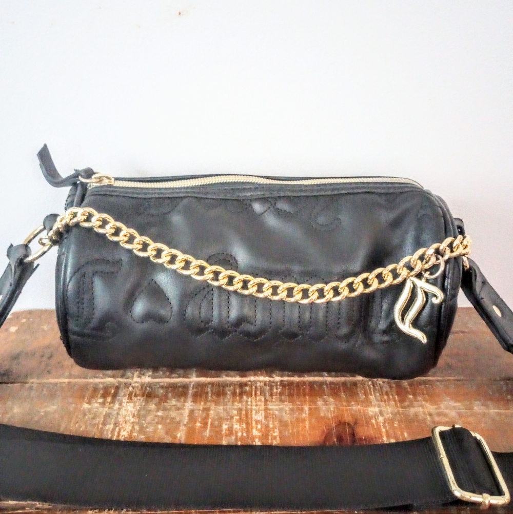 Juicy Couture Black Crossbody with Gold Chain